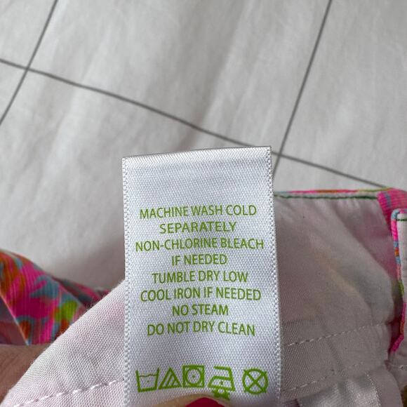 Lilly Pulitzer Shorts Womens 2 Pink White Callahan Scuba to Cuba Resort Preppy - Picture 6 of 11